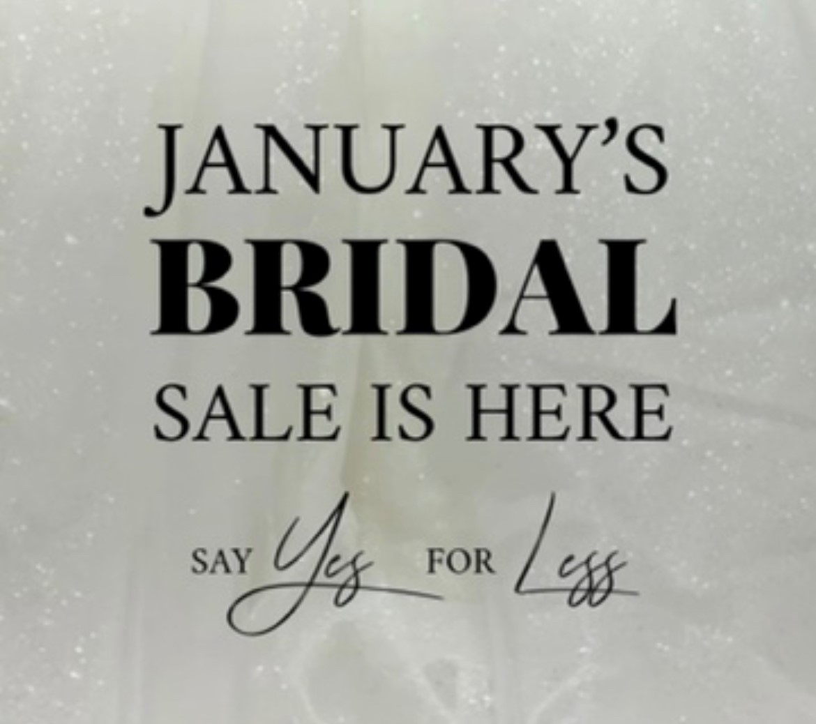 January bridal sale