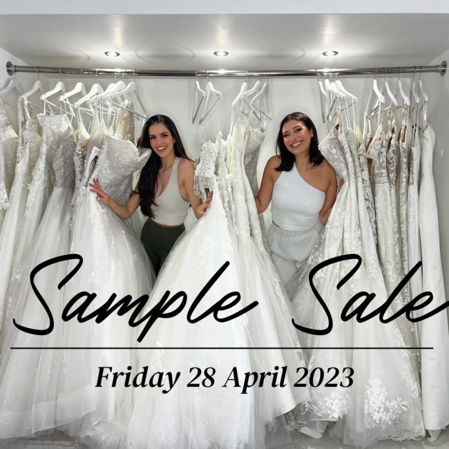 SAMPLE SALE FOR WEDDING DRESSES