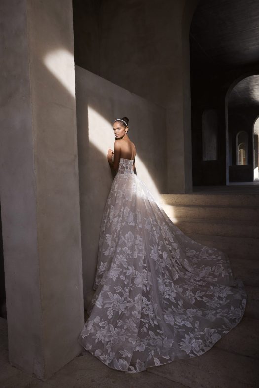 Morilee Rodyn 2937 Ballgown floral wedding dress.