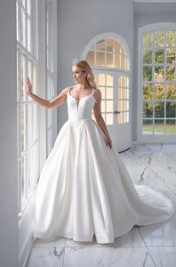 Paul Zeni Margot dramatic regal ballgown wedding dress