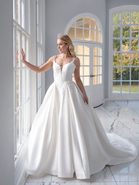 Paul Zeni Margot dramatic regal ballgown wedding dress